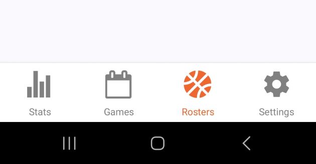The four tabs in the main Courtside navigator